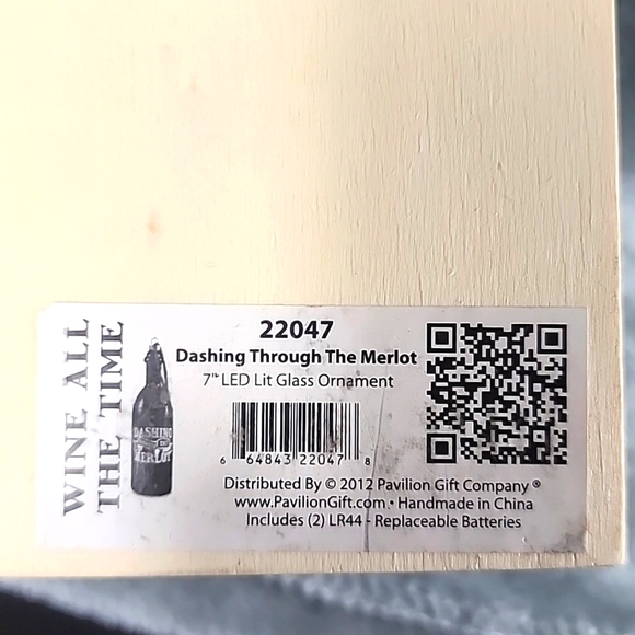 2012 Wine All the Time Ornament - Picture 8 of 8